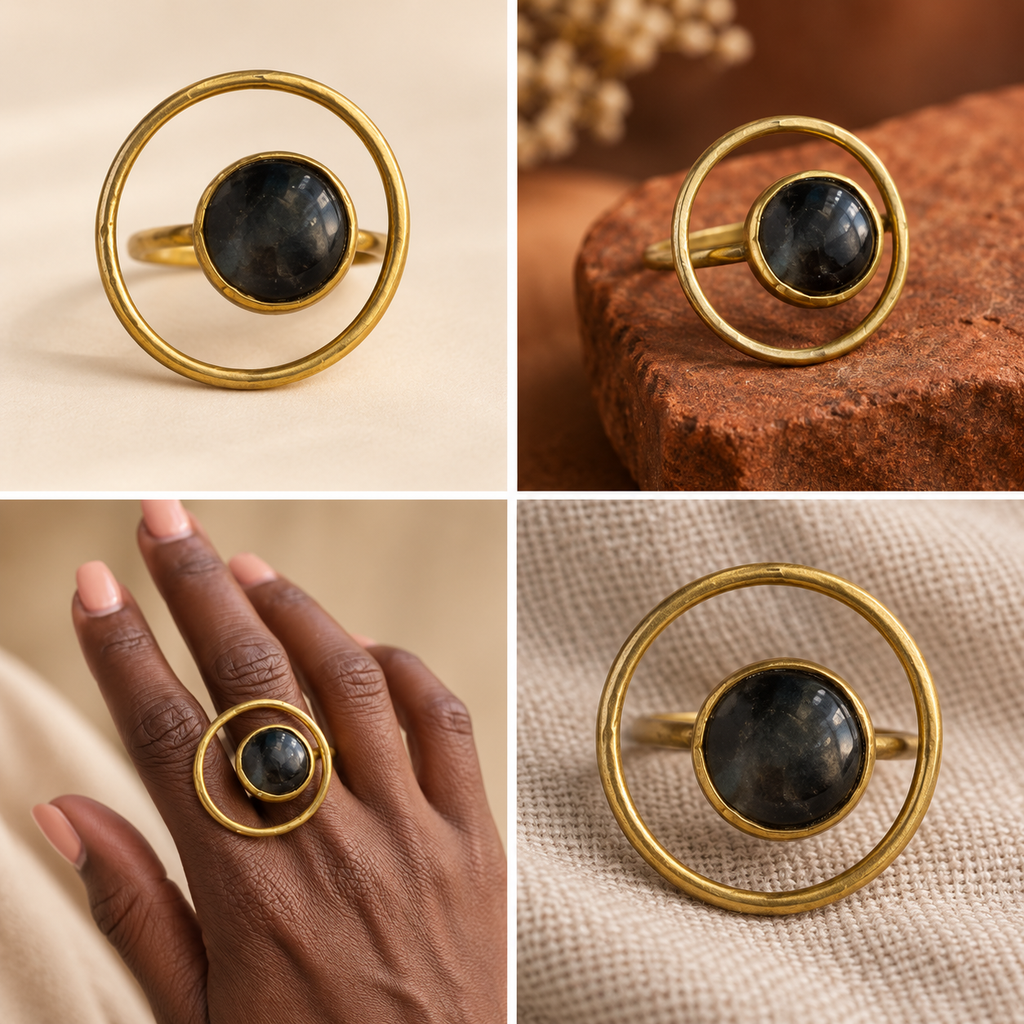 ISARO Heritage — Bague Cercle d’Ébène